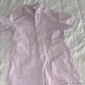Lavender Shorts Romper